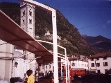 Santuario Madonna di Tirano visto da una carrozza panoramica - agosto 2000