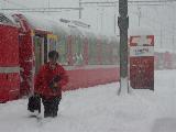 Dentro la neve fresca