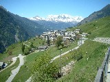 Veduta di Viano col Gruppo del Bernina, maggio 2004
